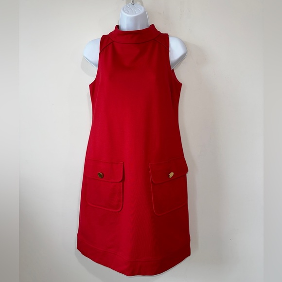 Cynthia Steffe Mod Style Flattering Sleeveless Shift Dress Size 2 - Picture 7 of 9